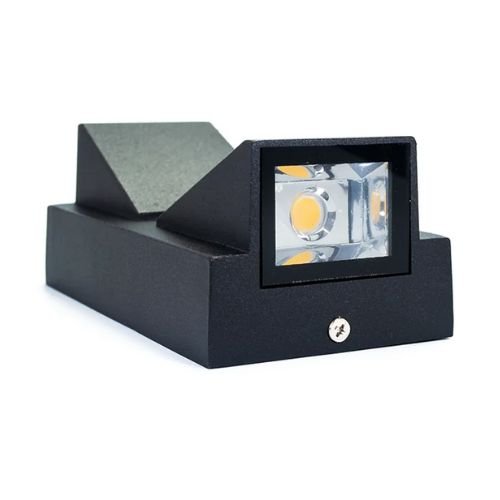 Luminaria LED Exterior arbotante muro 10W proyección de luz con 2 salidas - Wattko